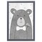12" x 16" Little Bear Framed Wall Art, Contemporary Home Décor for Baby or Child's Room, Glass Facing and Hanging Hardware Included